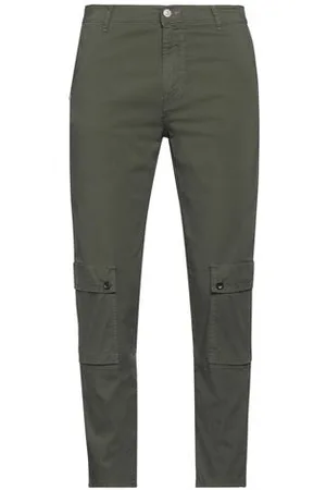 GREY DANIELE ALESSANDRINI BOTTOMWEAR - Trousers - on YOOX.com