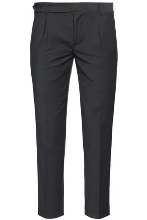 GREY DANIELE ALESSANDRINI BOTTOMWEAR - Trousers - on YOOX.com