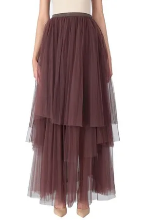 Brunello Cucinelli BOTTOMWEAR - Maxi skirts - on YOOX.com
