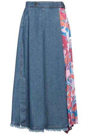 Max Mara BOTTOMWEAR - Denim skirts - on YOOX.com
