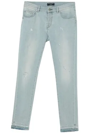 GREY DANIELE ALESSANDRINI BOTTOMWEAR - Jeans - on YOOX.com