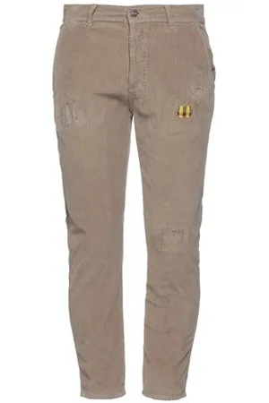GREY DANIELE ALESSANDRINI BOTTOMWEAR - Trousers - on YOOX.com