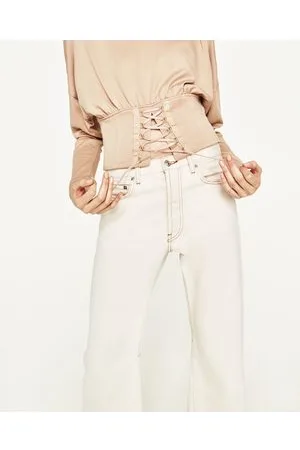 ZARA, The beige casual corset top..