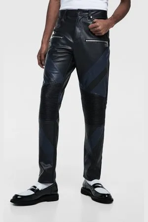 Bermuda Jeans Feminina Slim com Recorte na Gibeira | Dsquared2 Leather  trousers | GenesinlifeShops | Men's Clothing