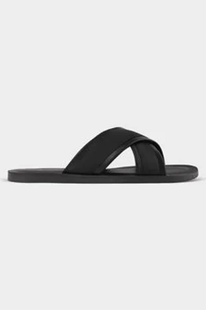 Zara LEATHER CROSSOVER SANDALS - 12604001-V2019