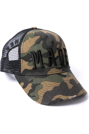 Original Hero Milliner Camo Distressed Cotton Trucker Made 3D Embroidered