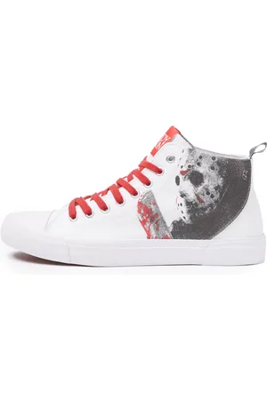Akedo X Freddy Vs. Jason Team Jason White Signature High Top - UK6 / EU39
