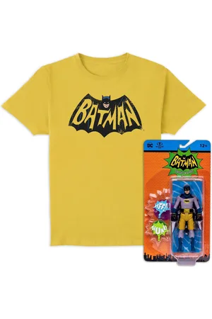 DC Comics Originals Batman 66 T-Shirt and McFarlane Action Figure Bundle - L