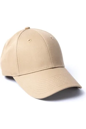 Original Hero Milliner 6 Panel Cotton Baseball Cap Almond Mr Flat Embroidered