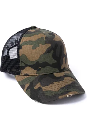 Original Hero Milliner Plain Camo Distressed Cotton Trucker
