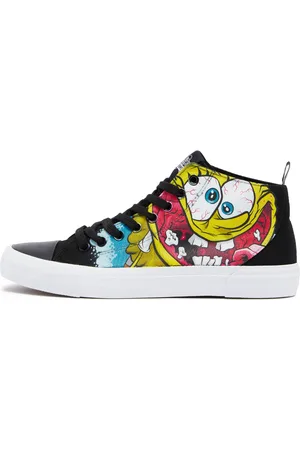 Akedo X SpongeBob SquarePants Black Signature High Top - UK 3 / EU 35.5 / US Men