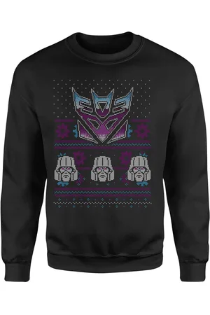 Original Hero Transformers Christmas Decepticons Classic Ugly Knit Unisex Christmas Jumper - - S