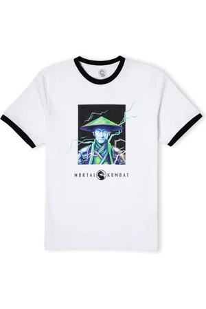 Original Hero Mortal Kombat Raiden Unisex Ringer T-Shirt - /Black - L