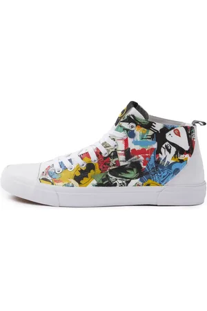 Akedo X Batman Mash Up White Signature High Top - UK3 / EU35.5
