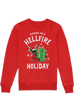 Original Hero Stranger Things Hellfire Holiday Sweatshirt - - S