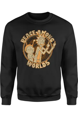 Original Hero Rick and Morty Peace Among Worlds Sweatshirt - Black - XXL