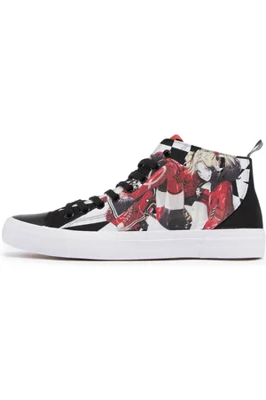 Akedo X DC Harley Quinn Black Signature High Top - UK 3 / EU 35.5 / US Men