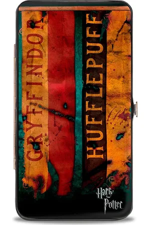 Buckle Harry Potter Hogwarts House Banners Hinged Wallet