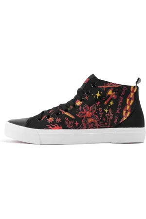 Akedo X Stranger Things Hellfire Club Black Signature High Top - UK 3 / EU 35.5 / US Men