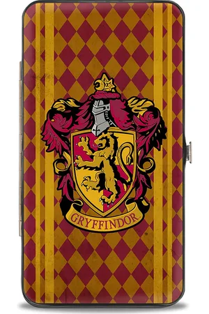 Buckle Harry Potter Gryffindor Crest Stripes Hinged Wallet