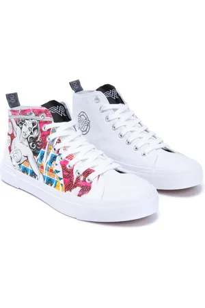Akedo X Wonder Woman White Signature High Top - UK 5 / EU 38