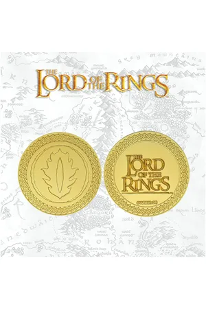Original Hero DUST! Lord Of The Rings 24k Gold Plated Medallion (Mordor) - Zavvi Exclusive