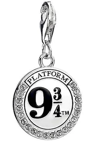 Harry Potter Sterling Silver Platform 9 3/4 Necklace Embellished with Swarovski Crystals