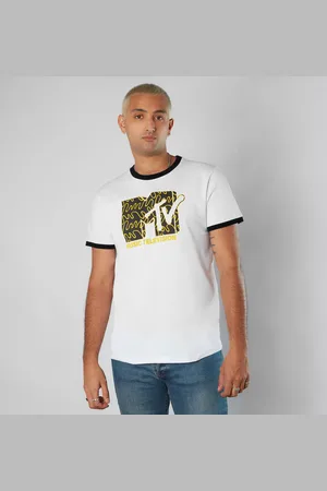 Original Hero MTV Waves Unisex Ringer T-Shirt - /Black - L