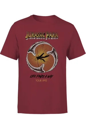 Original Hero Jurassic Park Life Finds A Way Tour Unisex T-Shirt - - M