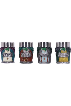 Nemesis Now Lord of the Rings Collectible Hobbit Shot Glasses (Set of 4)