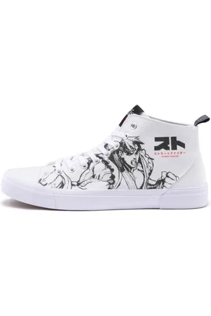 Akedo X Street Fighter White Signature High Top - UK11 / EU46